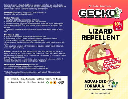 Lizard Repellent Spray